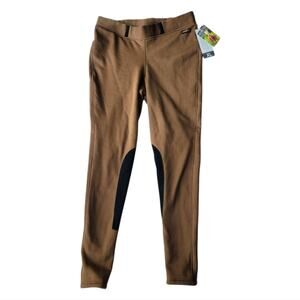 Kerrits Sit Tight And Warm Knee Patch Pants Womens Equestrian Brown NWT Size XL